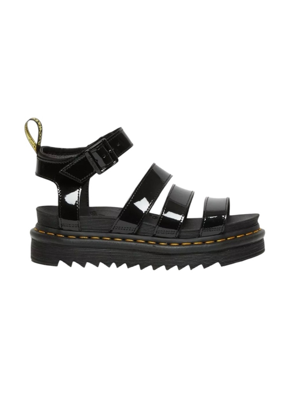 Dr Martens Docs Blaire Patent Leather Strap Sandals in Black Sz 6 - Picture 5 of 15